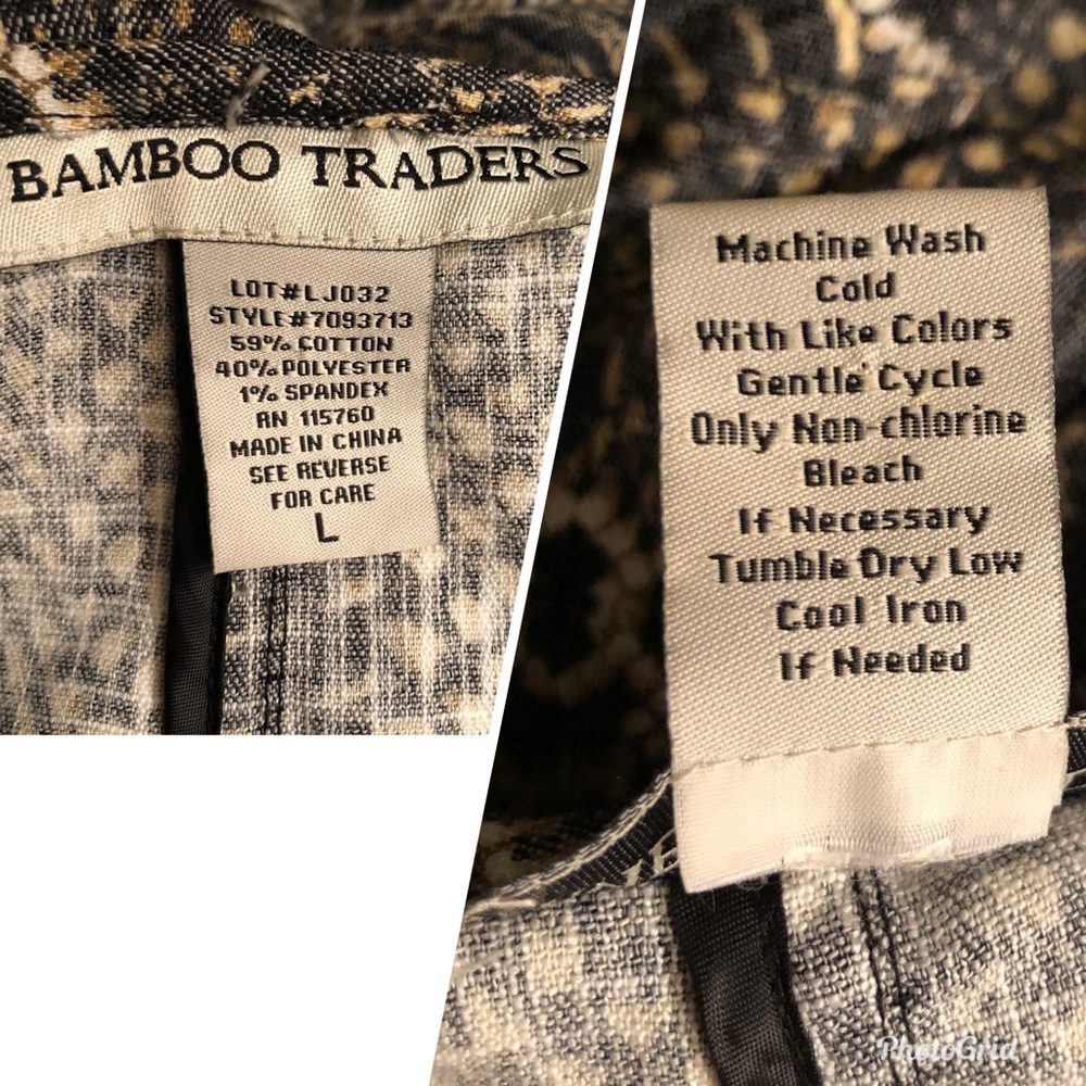 Bamboo Traders Reptile Python Snake Print Jacket, size Large - Picture 8 of 8